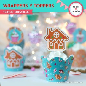 Dulce Navidad: wrappers y toppers