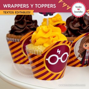 Harry Potter: wrappers y toppers