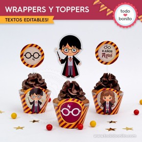 Harry Potter: wrappers y toppers