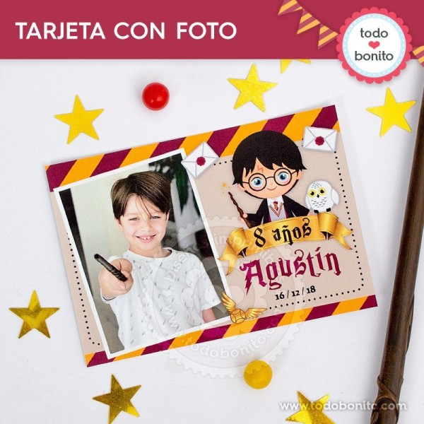 Harry Potter: tarjeta con foto