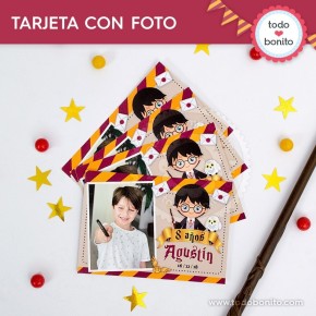 Harry Potter: tarjeta con foto