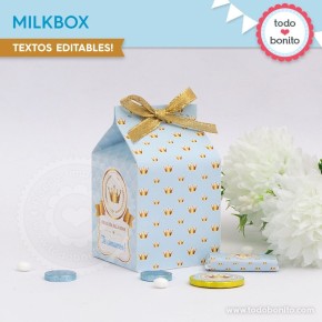 Coronita celeste: cajita milkbox