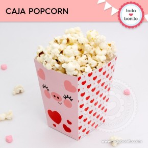 Cerdito: caja popcorn