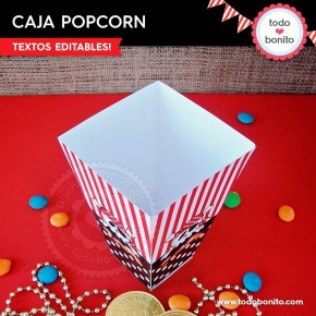 Piratas: Caja popcorn para imprimir