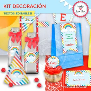 Arcoiris: kit imprimible...