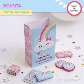 Lluvia de amor: bolsa sorpresita para imprimir