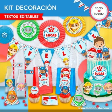 Paw Patrol: kit imprimible...