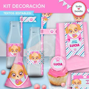 Cachorros Skye: kit imprimible decoración de fiesta