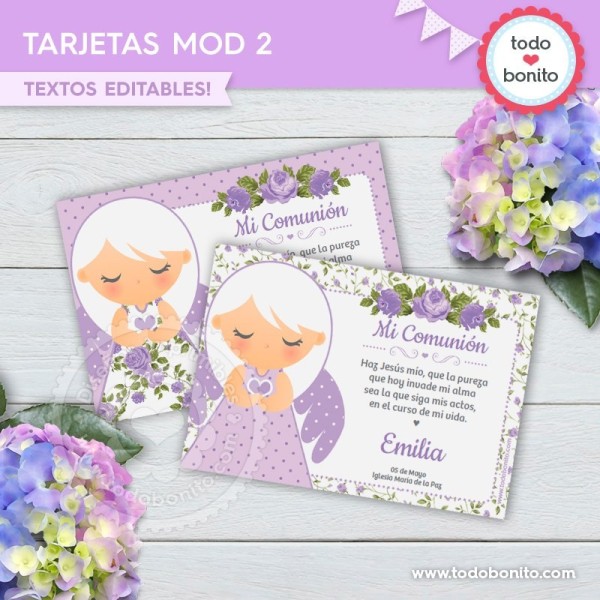 Shabby Chic Lila: estampita religiosa MOD 2