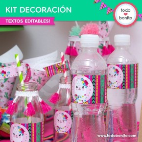 Llamas: kit imprimible decoración de fiesta