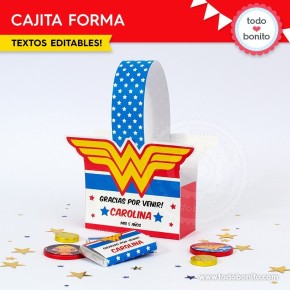 Mujer Maravilla: cajita con forma