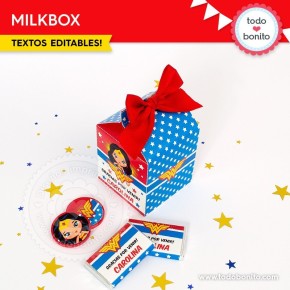 Mujer Maravilla: cajita milkbox