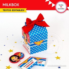 Mujer Maravilla: cajita milkbox