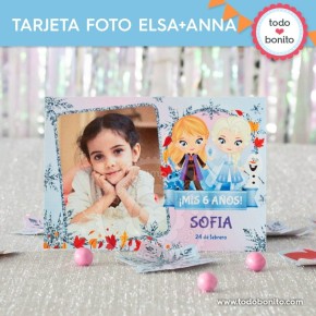 Frozen 2: tarjeta con foto MOD todos