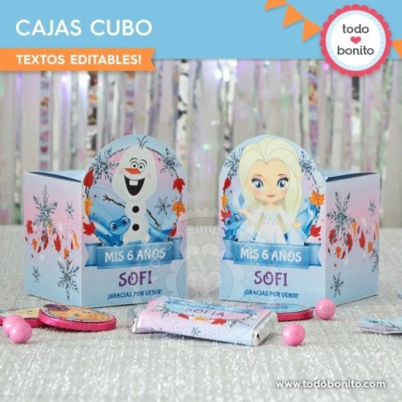 Frozen 2: cajas cubo