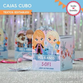 Frozen 2: cajas cubo