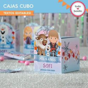 Frozen 2: cajas cubo