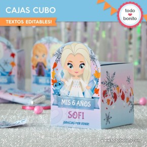 Frozen 2: cajas cubo