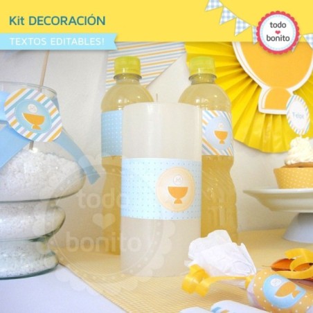 Mi primera comunión varones: Kit decoración