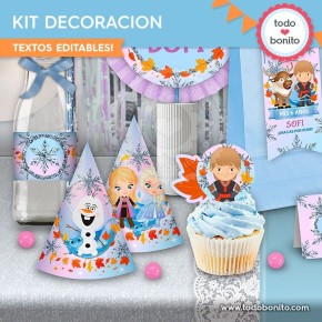 Frozen 2: kit imprimible decoración de fiesta