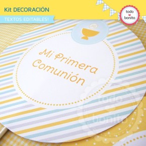 Mi primera comunión varones: Kit decoración