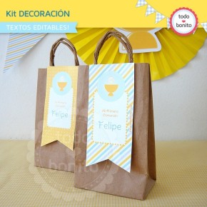 Mi primera comunión varones: Kit decoración