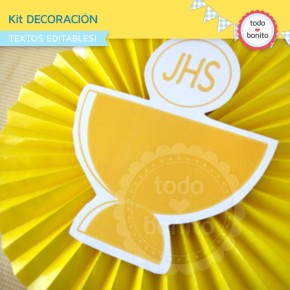 Mi primera comunión varones: Kit decoración