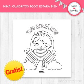 *GRATIS * Nina: cuadrito "Todo estará bien"