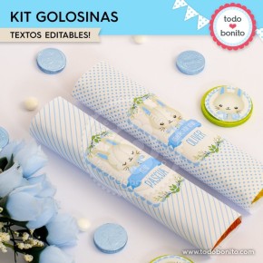 Conejito: kit etiquetas de golosinas