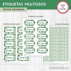 Follaje: etiquetas multiusos