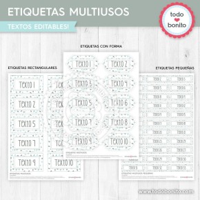 Nórdico: etiquetas multiusos