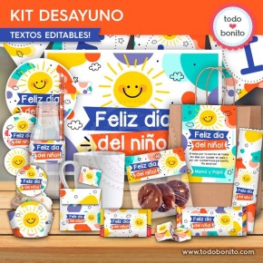 Infantil: kit imprimible desayuno