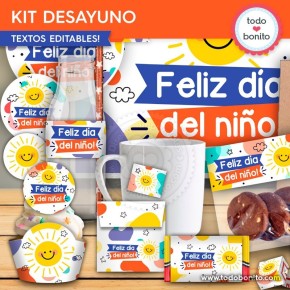 Infantil: kit imprimible desayuno