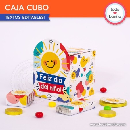 Infantil: cajitas cubo