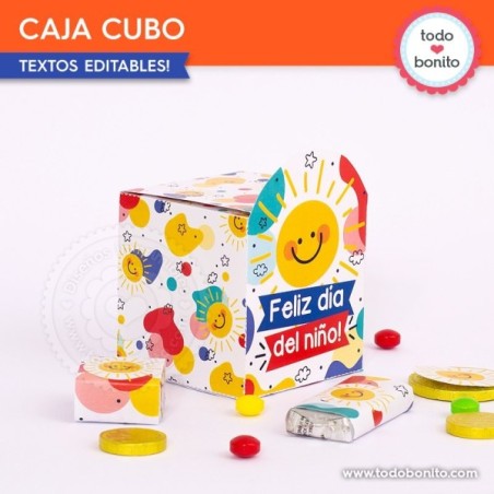 Infantil: cajitas cubo