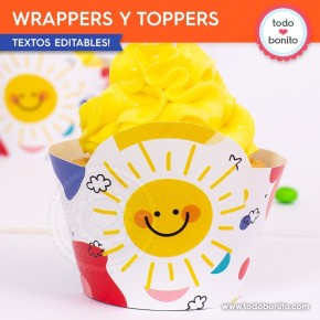 Infantil: wrappers y toppers