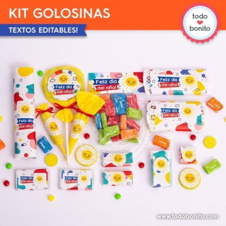 Infantil: kit etiquetas de golosinas