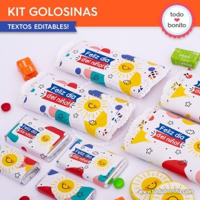 Infantil: kit etiquetas de golosinas