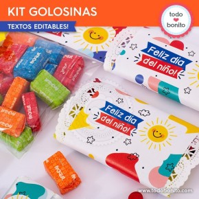 Infantil: kit etiquetas de golosinas