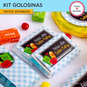 Día del Maestro: kit etiquetas de golosinas