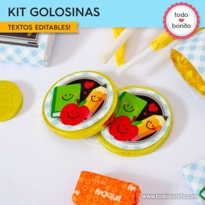 Día del Maestro: kit etiquetas de golosinas