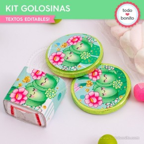 Cactus: kit etiquetas de golosinas