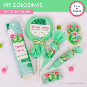 Cactus: kit etiquetas de golosinas