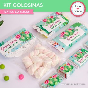 Cactus: kit etiquetas de golosinas