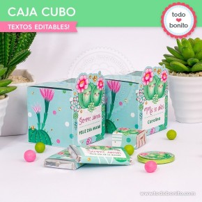 Cactus: cajita cubo