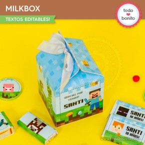 Minecraft: cajita milkbox