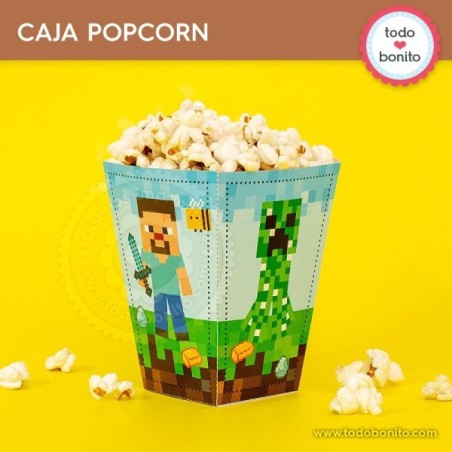 Minecraft: cajita popcorn