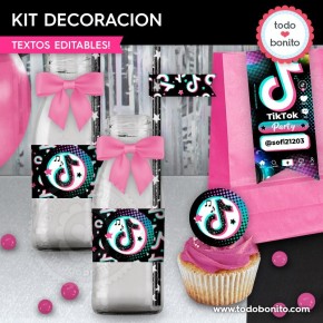 TikTok: kit imprimible decoración de fiesta