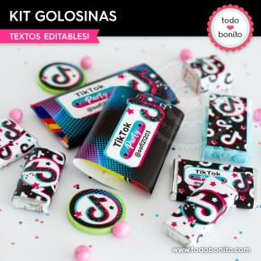 TikTok: kit etiquetas de golosinas