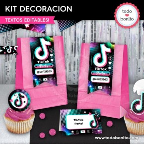 TikTok: kit imprimible decoración de fiesta